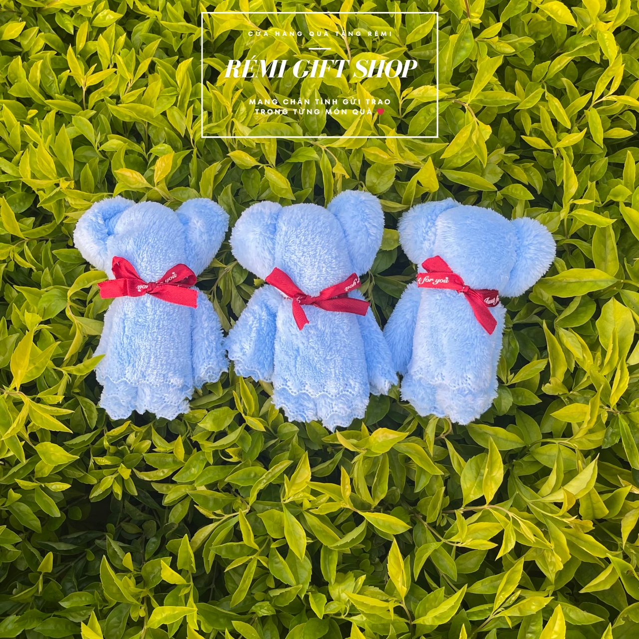 Khăn gấu dứa trơn size 30 x 30 cm, phụ kiện quà tặng xinh xắn, thanh lịch - Ảnh 6