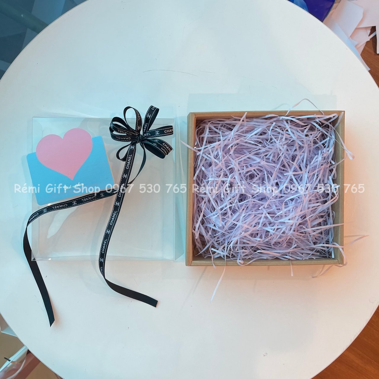 Hộp quà vuông nắp mica trong suốt - Ảnh 7