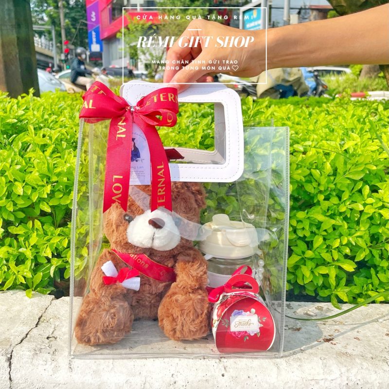 Set quà tặng gấu tốt nghiệp dễ thương xinh xắn tặng bạn bè, người thân nhân dịp tốt nghiệp