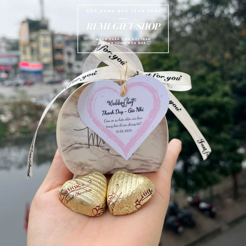 hộp quà socola - quà tặng đám cưới 15.03 Thanh Duy - Gia Nhi