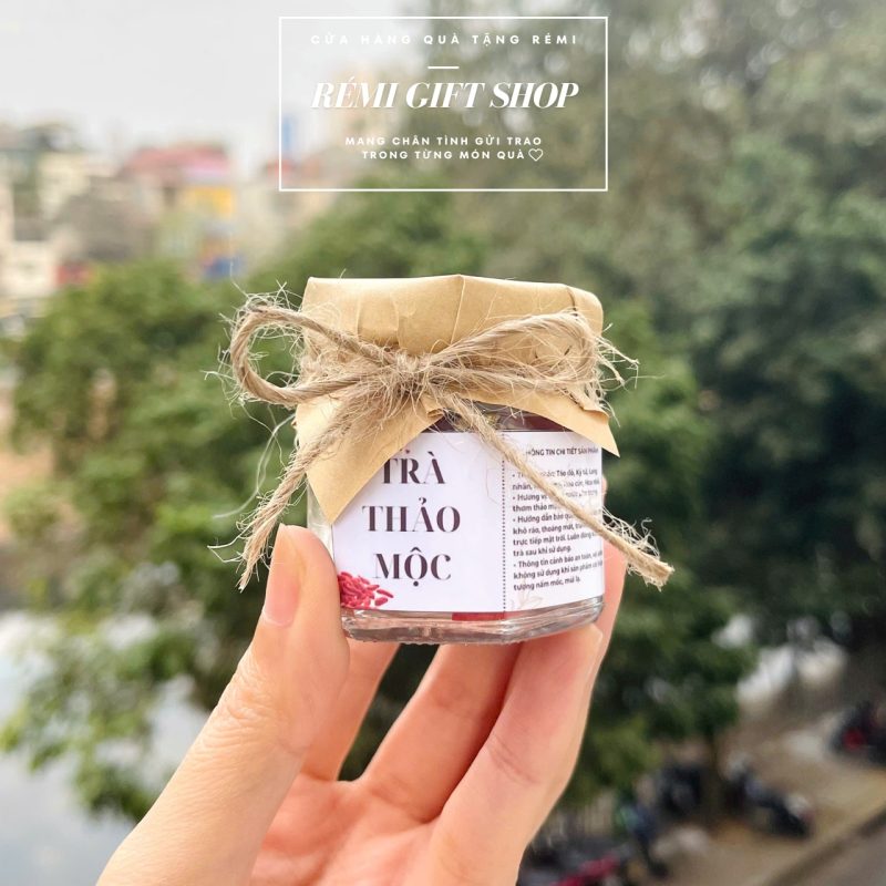 Hũ trà thảo mộc đựng trong hũ thủy tinh 50ml