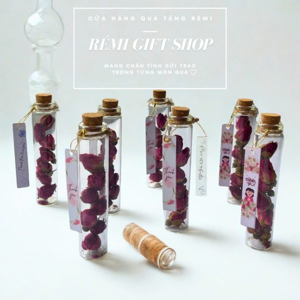 Hũ trà hoa hồng, hoa nhài - quà tặng đám cưới, sự kiện, doorgift