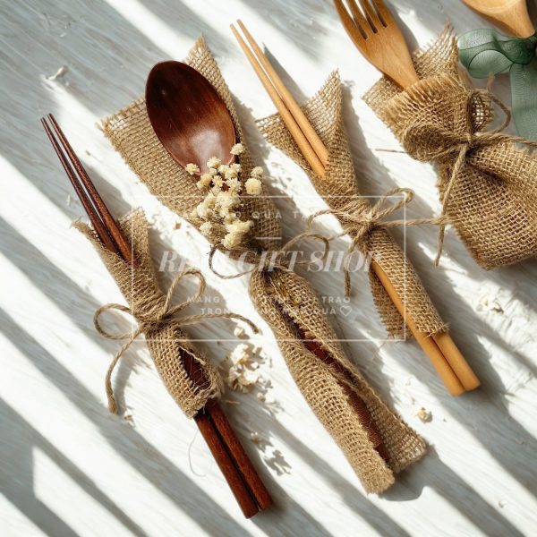 quà tặng thìa gỗ, dĩa gỗ, đũa gỗ