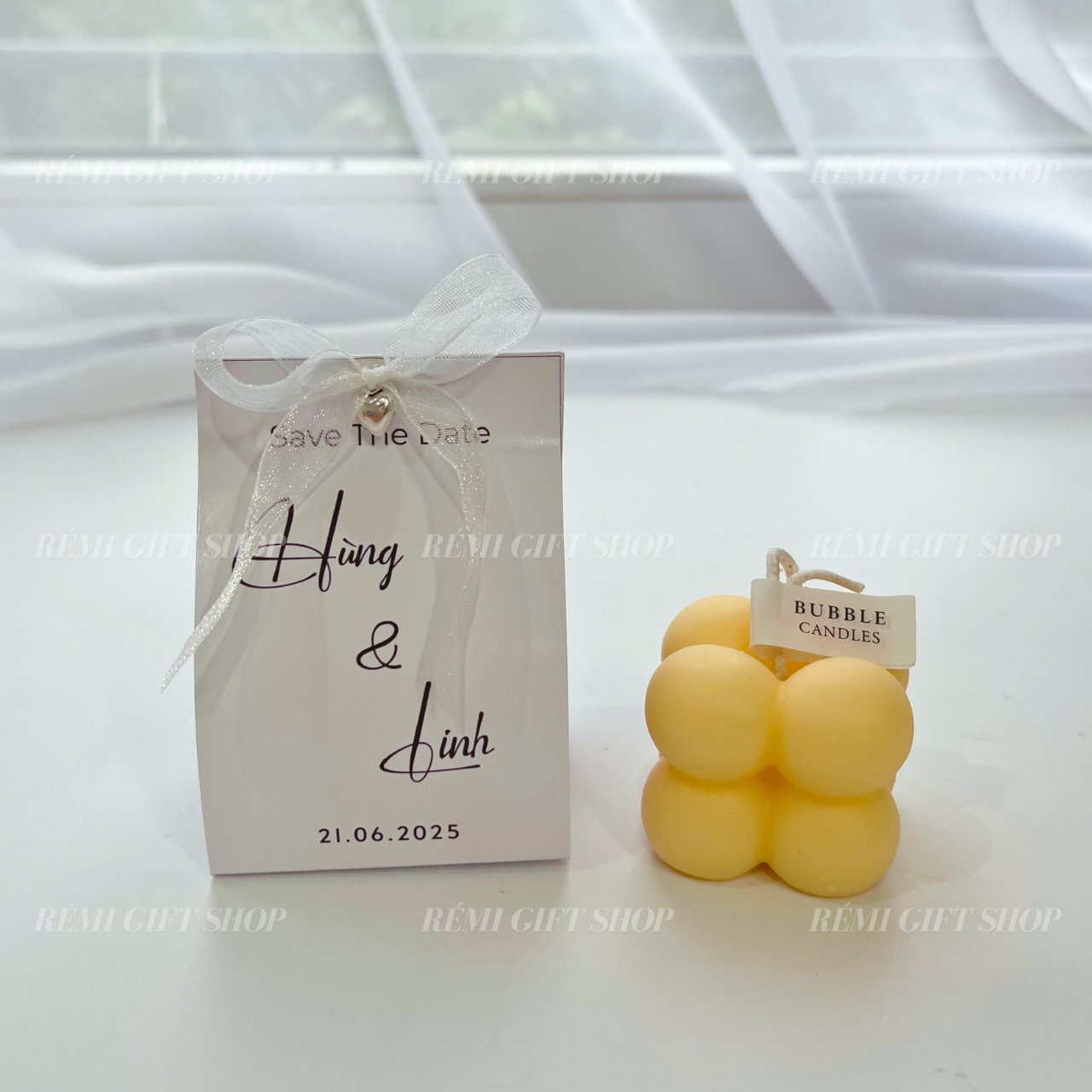 quà tặng banner nến thơm bubble