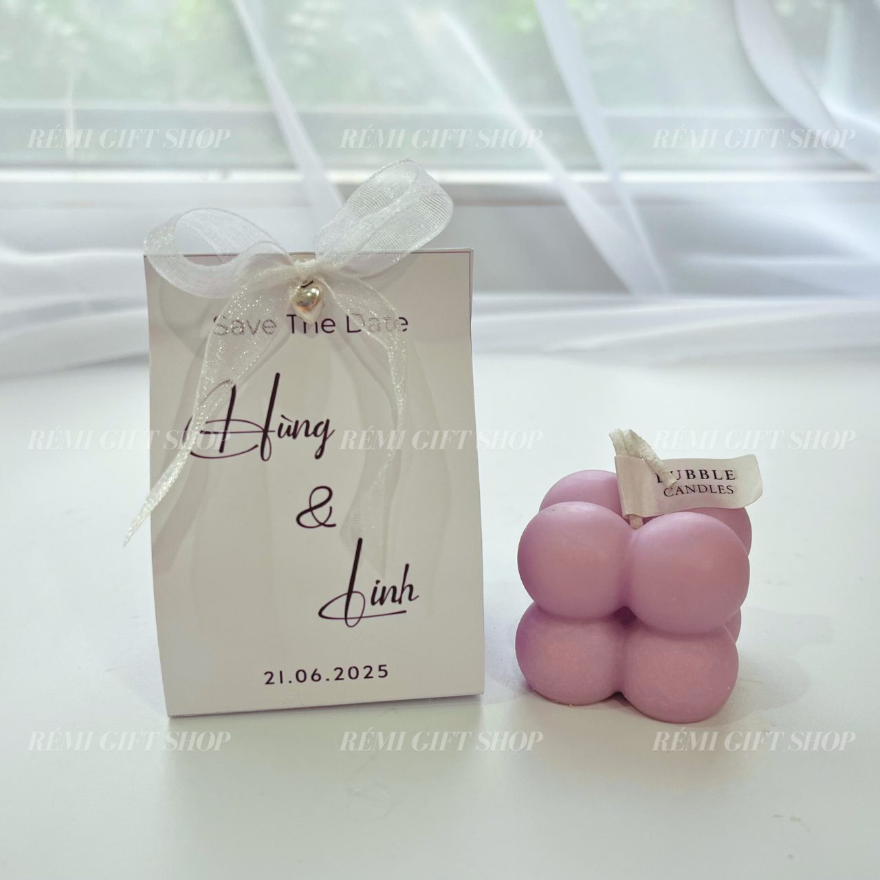 quà tặng banner nến thơm bubble