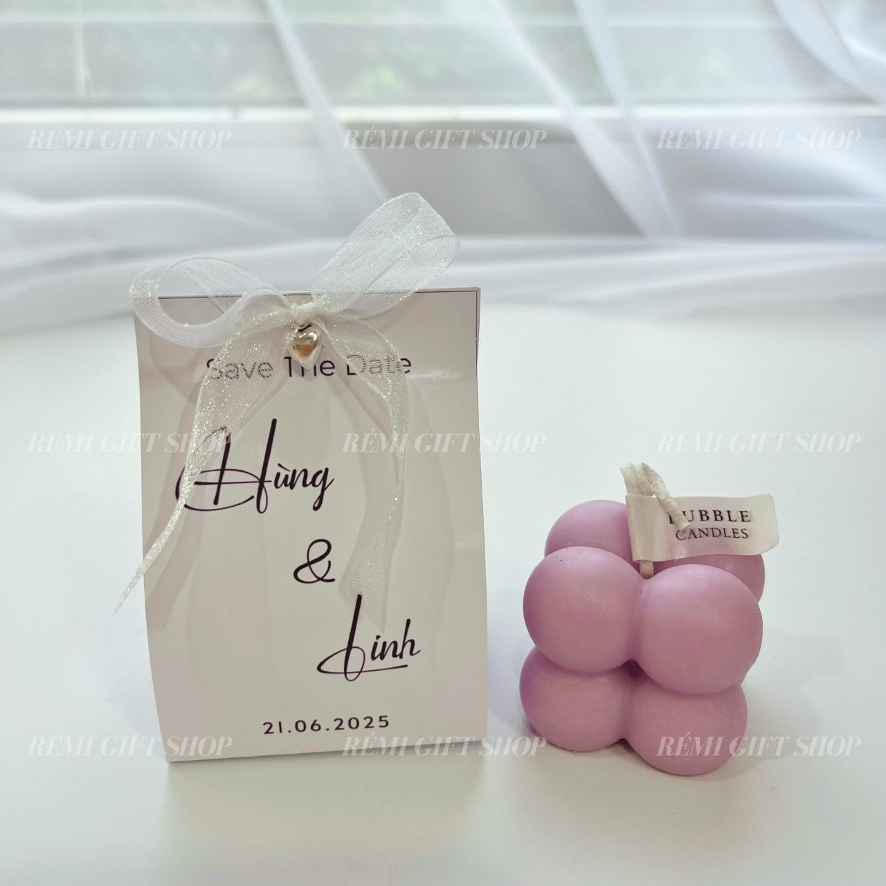 quà tặng banner nến thơm bubble