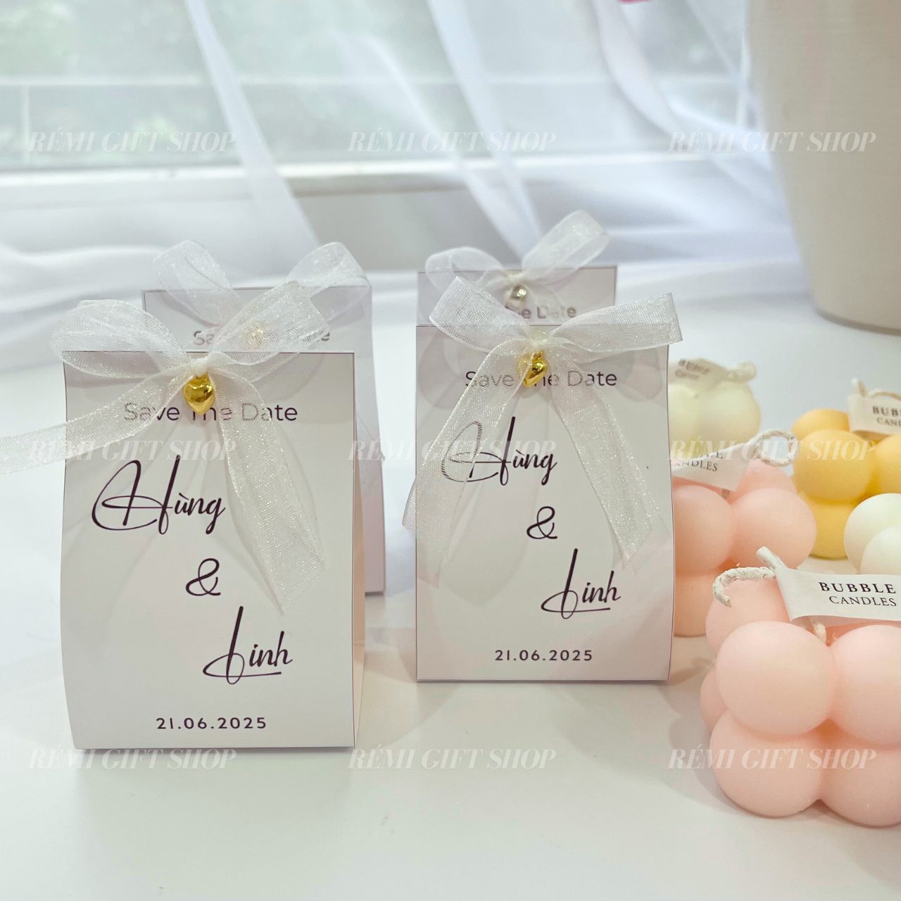 quà tặng banner nến thơm bubble