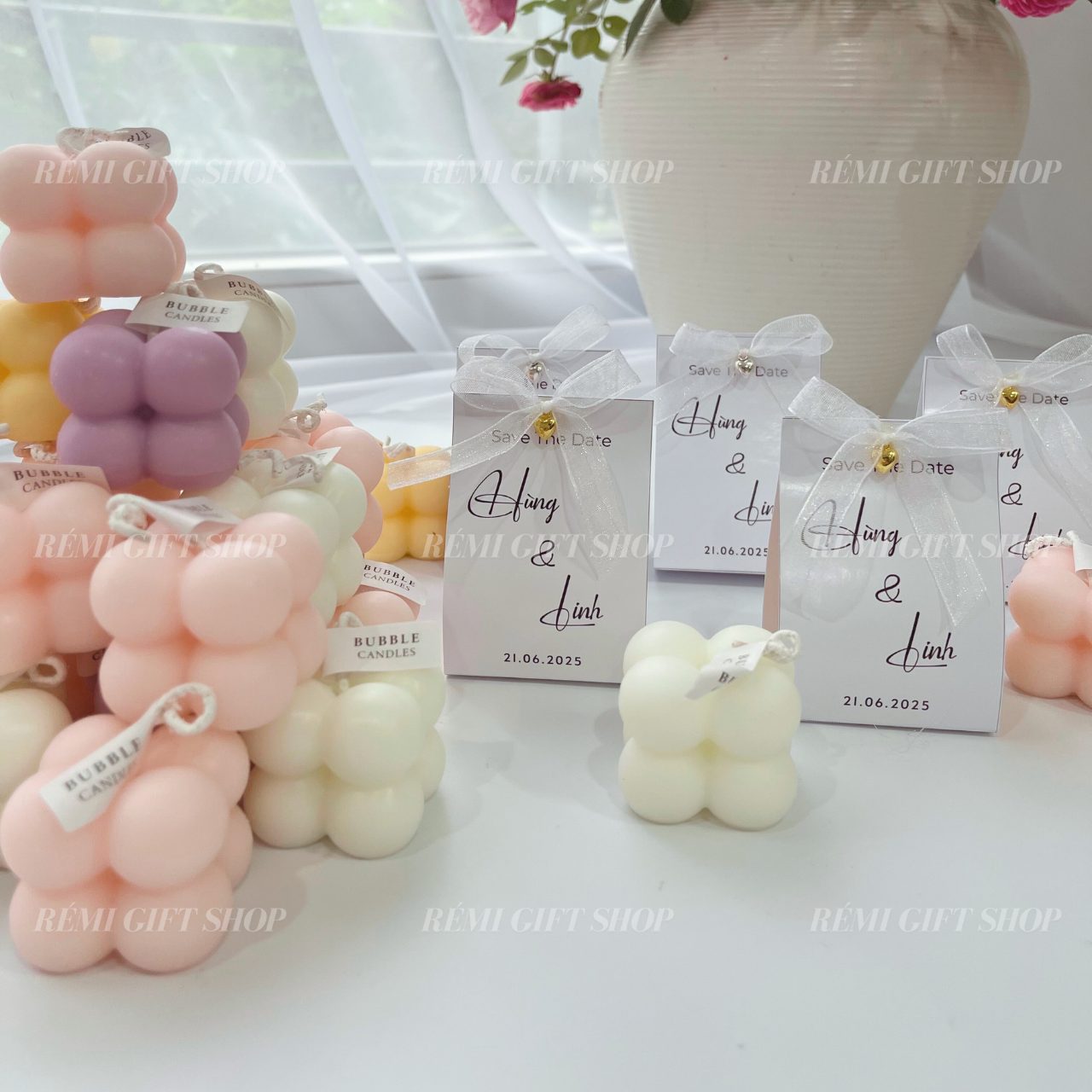 quà tặng banner nến thơm bubble