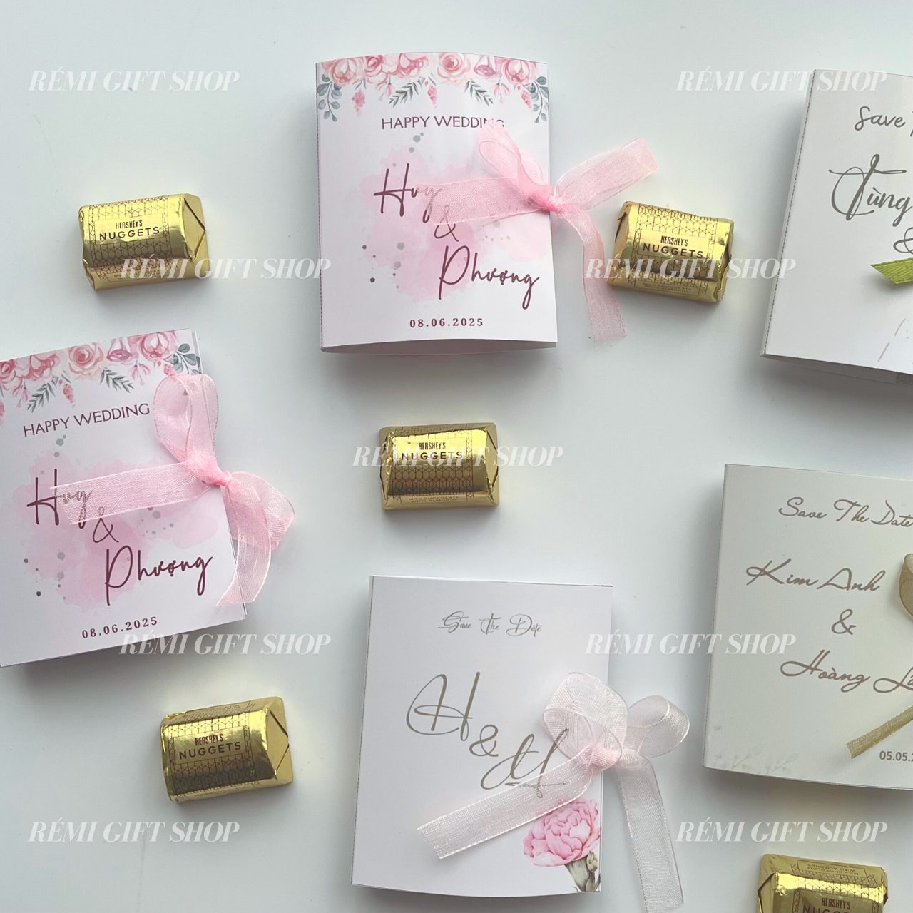 thiệp quà tặng sô cô la Hershey's