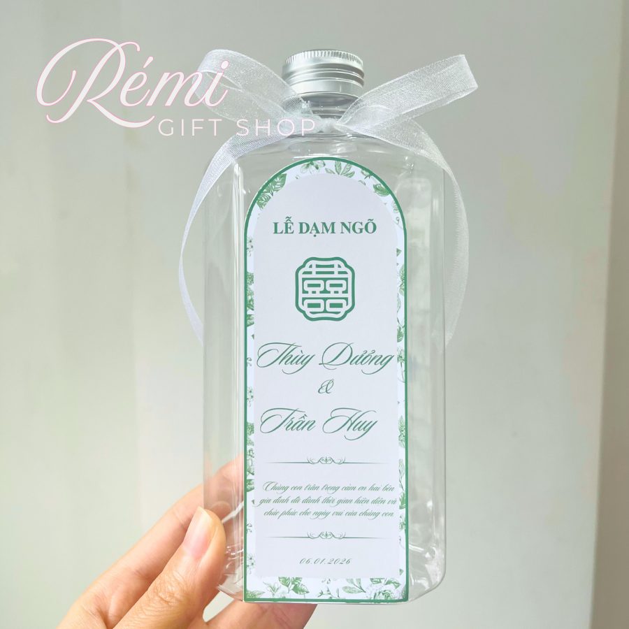 chai nước bày bàn tiệc 500ml 0701