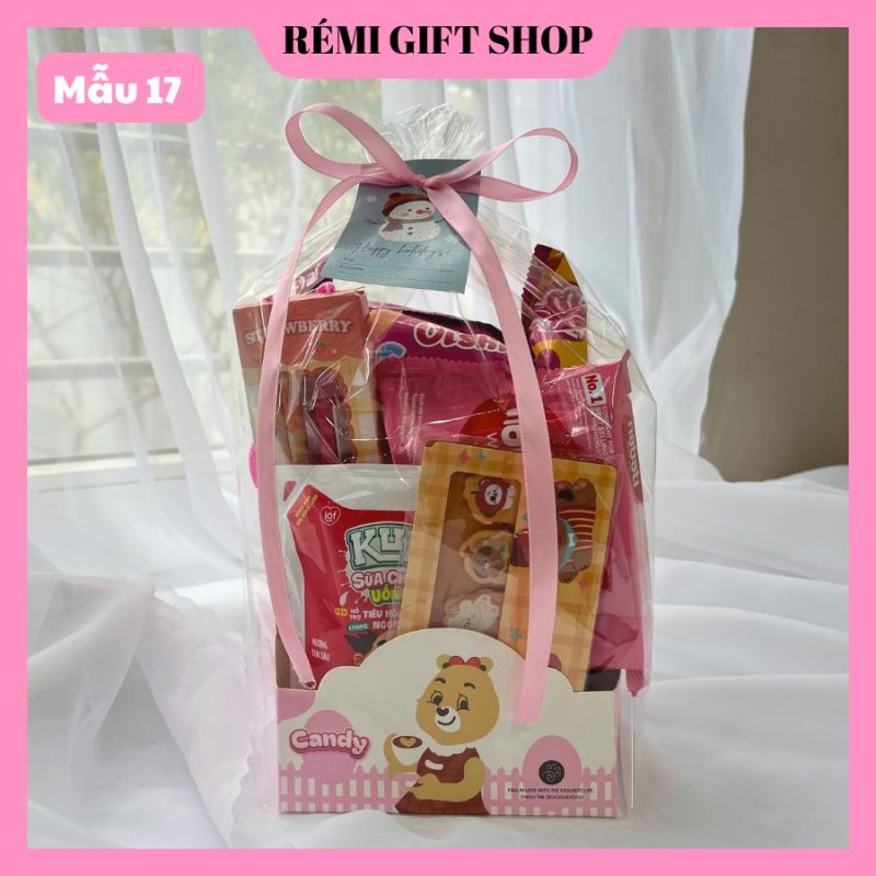 set quà tặng bánh kẹo và đồ dùng học tập cho bé