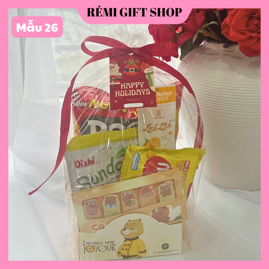Set quà tặng bánh kẹo & đồ dùng học tập cho bé